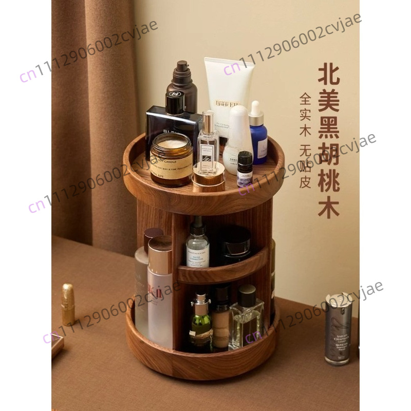 Solid wood rotating cosmetics  - Luxury High End Skincare recension och pris